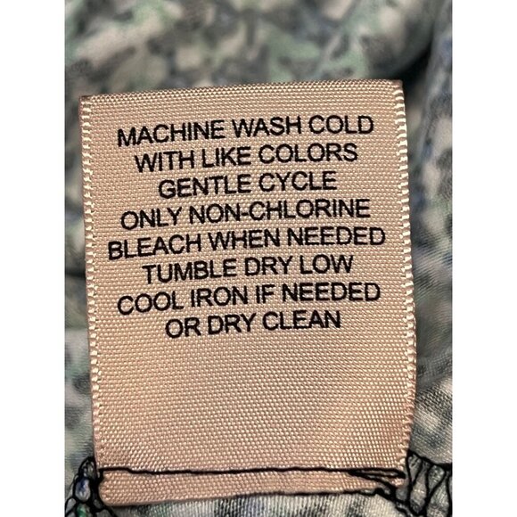 Philosophy Woman Plus Size 2X Tunic Top Blouse 3/4 Sleeve Round Neck Blue New - Picture 10 of 10